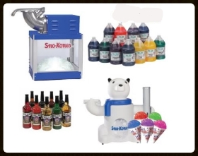 Snow cone and supplies-Polar Pete bear
